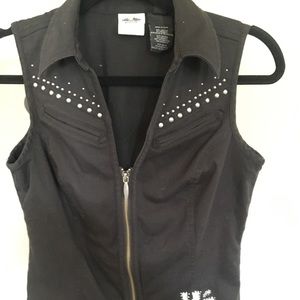 Harley Davidson zip up vest